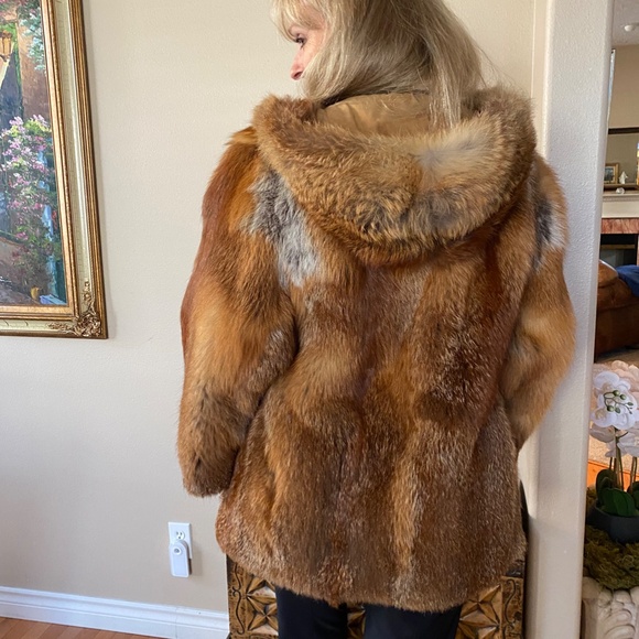 Danish Vintage red fox fur coat - Picture 3 of 7